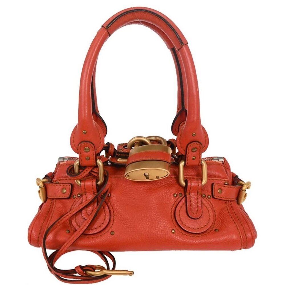 Chloe Vermilion Red Paddington Mini Handbag 01-10-51-5243 155333